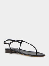 Emme Parsons Black Calfskin Cecilia Sandals