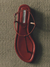 Emme Parsons Red Calfskin Cecilia Sandals