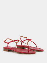 Emme Parsons Red Calfskin Cecilia Sandals