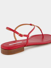 Emme Parsons Red Calfskin Cecilia Sandals