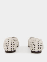 Emme Parsons Optic White Woven Nappa Ballerina