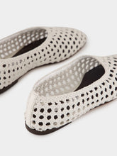 Emme Parsons Optic White Woven Nappa Ballerina