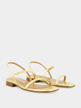 Emme Parsons Washed Gold Hope Nappa Sandals