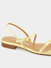 Emme Parsons Washed Gold Hope Nappa Sandals