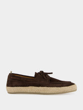 Officine Creative Brown Bowline 005 Suede Espadrilles
