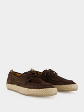 Officine Creative Brown Bowline 005 Suede Espadrilles