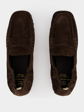 Officine Creative Brown Travis 001 Suede Loafers