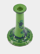 Ginori 1735 Malachite Oriente Italiano Porcelain Candleholder