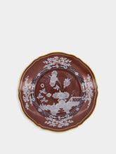Ginori 1735 Oriente Italiano Castagna Dessert Plate