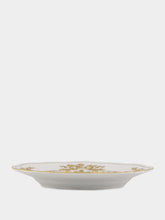 Ginori 1735 White Oriente Italiano Aurum Flat Dinner Plate