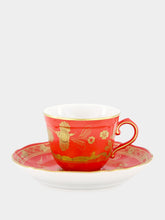 Ginori 1735 Red Oriente Italiano Rubrum Coffee Saucer