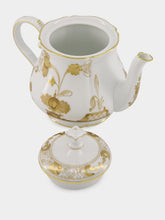 Ginori 1735 White Oriente Italiano Aurum Teapot with Cover