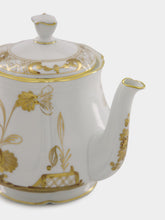 Ginori 1735 White Oriente Italiano Aurum Teapot with Cover