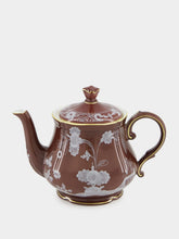 Ginori 1735 Oriente Italiano Castagna Teapot