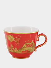 Ginori 1735 Red Coffee Cup Oriente Italiano