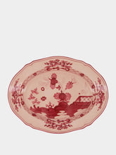 Ginori 1735 Oriente Italiano Vermiglio Oval Platter