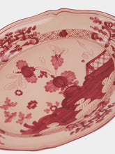 Ginori 1735 Oriente Italiano Vermiglio Oval Platter