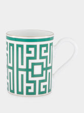 Ginori 1735 Smeraldo Labirinto Porcelain Mug