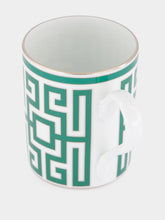 Ginori 1735 Smeraldo Labirinto Porcelain Mug