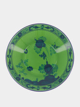 Ginori 1735 Oriente Italiano Malachite Coffee Cup with Cover