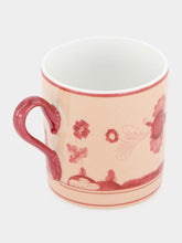 Ginori 1735 Oriente Italiano Vermiglio Coffee Cup with Cover