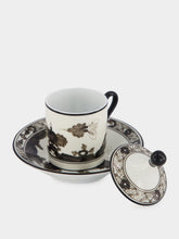 Ginori 1735 Oriente Italiano Albus Coffee Cup with Cover