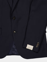 Corneliani Blue Lined Wool Suit
