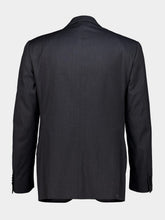 Corneliani Grey Lined Wool Suit