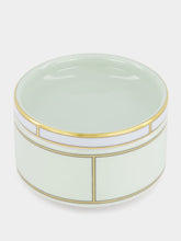 Ginori 1735 Verde Porcelain Diva Sugar Bowl