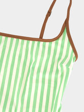 Haight Pipping Thidu Green Striped Swimsuit