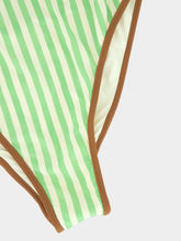 Haight Pipping Thidu Green Striped Swimsuit