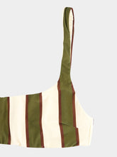 Haight Olive Stripes Thidu Bikini Top
