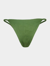 Haight Olive Green Ribbed Lari Bikini Bottoms