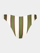 Haight Olive Stripes Basic Thin Bikini Bottom