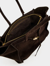 Benedetta Bruzziches Liquorice Brown Mame Weekend Nubuck Tote Bag