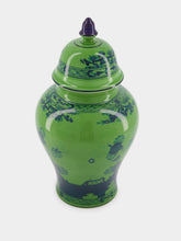 Ginori 1735 Oriente Italiano Malachite Potiche Vase