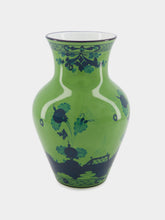 Ginori 1735 Oriente Italiano Malachite Ming Vase