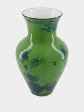 Ginori 1735 Oriente Italiano Large Malachite Ming Vase