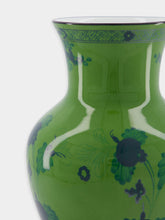 Ginori 1735 Oriente Italiano Large Malachite Ming Vase