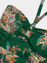 Zimmermann Rhiannon One-Piece Swimsuit in Teal Multi Paisley