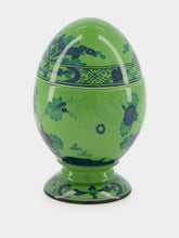 Ginori 1735 Oriente Italiano Malachite Egg Cup with Cover