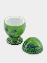 Ginori 1735 Oriente Italiano Malachite Egg Cup with Cover