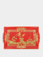 Ginori 1735 Rubrum Oriente Italiano Rectangular Tray