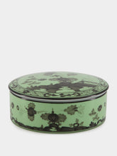 Ginori 1735 Green Bario Porcelain Box