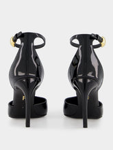 Ferragamo Patent T-Strap Pumps