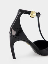 Ferragamo Patent T-Strap Pumps