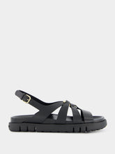 Ferragamo Gancini Ornament Flat Sandal