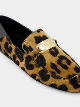 Elaine Leopard-Print Loafers with Gold Ornament | PDP - Fashion Clinic