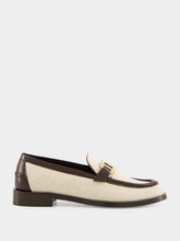 Ferragamo Maryan T Leather Loafers in Beige Brown