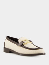 Ferragamo Maryan T Leather Loafers in Beige Brown
